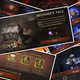 A collage of various in-game ads and stores from Diablo Immortal.